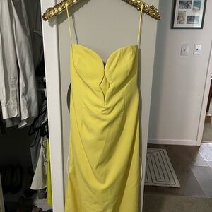 Bardot Elena midi dress yellow size 8